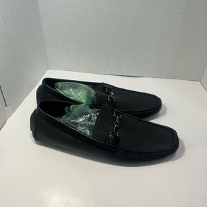 Sleek Black Men's Slip-On Loafers